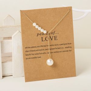 8 Models Wish Card Butterfly Pearl Letter Moon Star Pendant Necklace Women Clavicle Chain Choker Wedding Couple Jewelry Gift