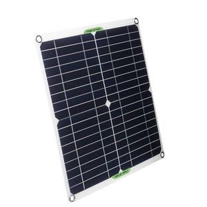 50W 12 v kit de painel solar completo 10A 30A 60A 100a controlador- Banco de alimentação tablet bater bateria carregador de bateria USB tipo c qc 24v-