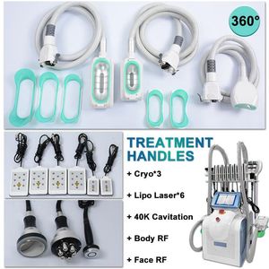 Multifuncional Cryolipolysis Cavitação RF Lipolaser Chin Cryo Machine Gordura Gordura Cool Body Sculpting Slimming System