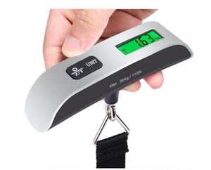 Fashion Weight Scales Portable LCD Display Electronic Hanging Digital Luggage Weighting Scale 50kg*10g 50kg  110lb on Sale
