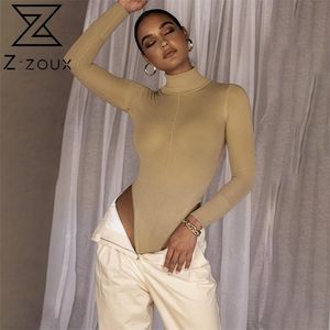 Women Jumpsuit Turtleneck Knitting Rompers s Sexy Vintage Long Sleeve Short Romper Fashion 210513