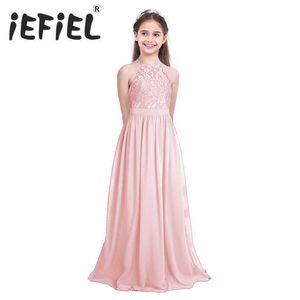 Little Girls Kid/Children Pearl Pink Flower Girl Dresses First Communion Dress for Wedding Bridesmaid and Birthday Formal Party Q0716