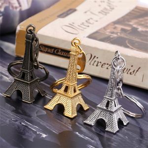 Design classico Parigi Mini Torre Eiffel Modello retrò Portachiavi carino Portachiavi Decorazione Portachiavi Regalo per chiavi Souvenir Parigi