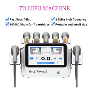 7D ultramage HIFU anti age face care Wrinkle removal machine each cartridge with 20,000 shots