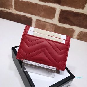 top QUALITY Leather Luxurys Designers bags Fashion Womens Card Holders Black Wallets Coin Purse Pocket Interior Slot Pockets