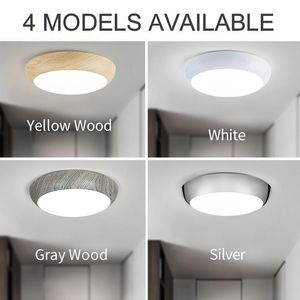 Plafoniere Una lampada a LED Lampada da pannello moderna impermeabile 175-265V Corridoio esterno da bagno regolabile a 3 colori