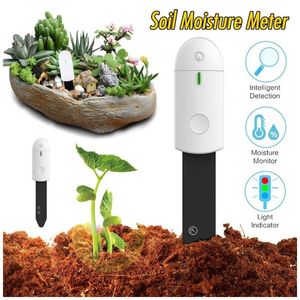 Moisture Meters Soil Sensor Monitor Waterproof Compact Indicator Light Hygrometer Humidity Plants Flowers Moist Testing Instrument