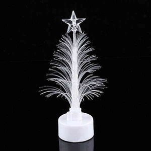 Wholesale mini led lights battery powered resale online - HOT Colored Fiber Optic LED Light up Mini Christmas Tree with Top Star Battery Powered NDS66 H1112