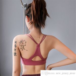 Própria marca sexy fina ombro cinta sem costura esportes sutiã mulheres ginásio yoga bras respirável fitness esporte sutiã sujetador deportivo mujer
