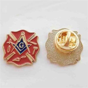 M226 10PCS Masonic Lodge Fireman Fire Service Första Responder Lapel Pin Masonry Brosches Coin Pin Badges på