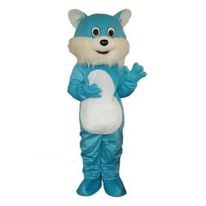 2022 Halloween Blue Cat Mascot Costume Cartoon Theme Character Carnival Festival Fancy Dress Christmas Adults Size Birthday Party Outdoor Outfit