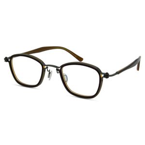 Moda Güneş Gözlüğü Çerçeveleri Retro Metal Kare Miyopi Gözlük Kadınlar ve Erkekler, Hafif Uygun Gözlük, Görme Bakımı, Diopter -1.00 ~ -4