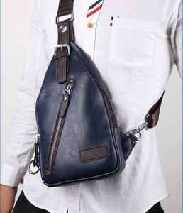 Luxurys Male Cross Bags PU Läder Shoulder Messenger Men Sling Bröst Paket Crossbody Bag för Kvinnor Bälte Handväska