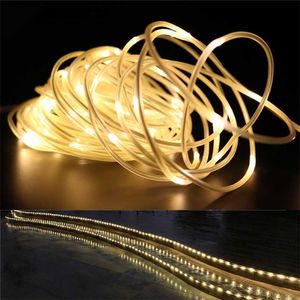 A mais longa corda de corda de néon Tubo de rua da rua flexível LED de fada Luzes à prova d'água LED para DIY Decoração Home Garden DCOR 211104