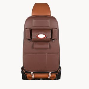 Новая сумка-органайзер для хранения на спинке автомобильного сиденья, универсальная многофункциональная коробка из искусственной кожи для хранения, карман для уборки, автостайлинг2983