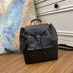 Montsouris Backpack vintage Black Embossed cowhide leather Luxurys Designers Bags Duffle Bag designer backpack M45205