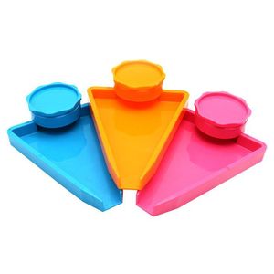 2021 Plastic Grinder triangle Big Size Tray smoking Herb Grinders Roll Combo All In One 2 Parts Abrader Crusher bath Tool Accessories