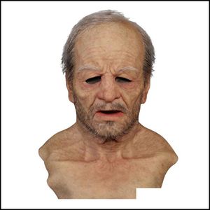 Other Event & Party Supplies Festive Home Garden Old Man Fake Mask Lifelike Halloween Holiday Funny Super Soft Adt Reusable Children Doll To