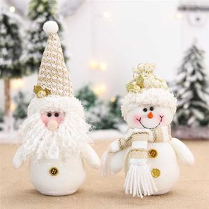 クリスマスの装飾サンタ/雪だるま人形デスクトップの装飾品かわいいエルフソフトホームデスク