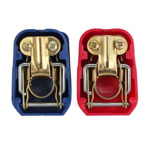 インテリアデコレーション2x de Red and Blue Lifting Battery Switch Power-Off Protection Pile Headクイックコネクタカーアクセサリーオート