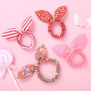 10 Stück Hasenohren Bögen Gummibänder für Kinder Baby Mädchen Gummi Stirnband Set Haargummis Kinder Niedlich Haarschmuck 2020