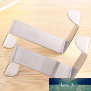 Hooks & Rails 2 PCS Over Door Stainless Steel Drawer Hanger Clothes Pothook For Office Kitchen Cabinet Portable Hooks1 Factory price expert design Quality Latest