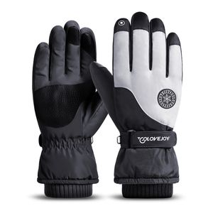 Nieuwe stijl fleece gevoerd Houd Warm Screen Touch Ski Handschoenen Hoge Kwaliteit Memory Fabric Handschoen voor mannen en vrouwen