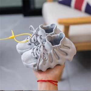 New Fashion Children Boys Girls Sneakers Toddler Kids Trainers Dark Slate Designer Shoes Knit Breathable Sport Shoe
