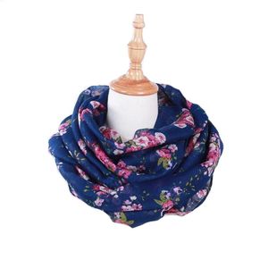 Sciarpe indjxnd sciarpa adulto adulto lavorato a maglia all'uncinetto anello colletto collo scaldasta signore primavera inverno donne motivo floreale motivo per hijab 2021