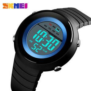 Skmei мода спортивные часы мужчины цифровые часы недели дисплей будильник 5BAR водонепроницаемый часы мужчины Relogio Digital 1497 Q0524