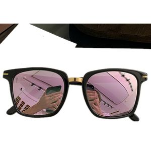 Design de moda F5523 Unisex Rovo Polarized Sunglasses Lightweight Quadrado Plano-Metal RIM Óculos Espelhados 52-20-145 para RX Accustomized Full-set