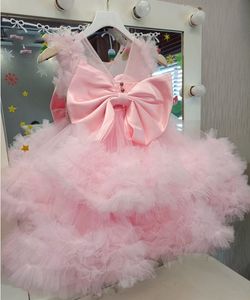 Flower Girl Dresses For Wedding Party Ball Gowns Floor Length Tulle First Communion Dress280A