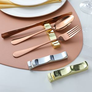 304 Ze Stali Nierdzewnej Chiny Chopsticks Uchwyt Pałeczki Żywności Reszta Japońska Korea Stojak Metal Wielokrotnego użytku Do Holding Spoon Forks Nóż Rack MJ0431