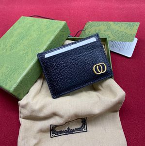 Nuovi portacarte italia di alta qualità da uomo portacarte double g designer in pelle canvas luxury classic retro wallet Mini Bank Card bag Porta carte zero wallet 657588