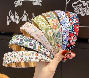 2021 new fashion Girl / lady Hair Jewelry headband mix style fabric art Broken flower lattice Wide edge hairpin