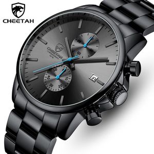 Relógios de pulso homens assisti chita top marca moda luxo quartzo relógio mens preto aço inoxidável esportes casuais relógio de pulso relogio masculino