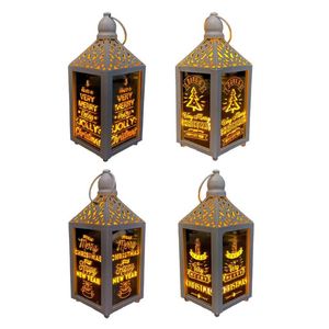 Christmas Decorations For Home Wrought Iron Lantern Led Candle Tea Light Candles Xmas Tree Ornaments Night Lamp Year Gifts