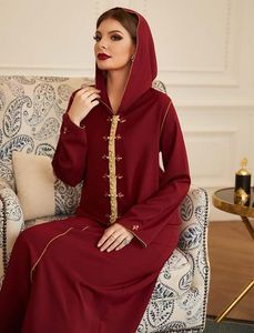 Odzież Etniczna Ramadan Kaftan Marokański Abaya Dubaj Muzułmanin Moda Abayas dla kobiet Tureckie sukienki Islam Robe Femme de Moda Musulana