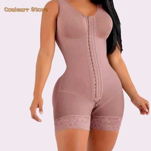 Kvinnors Shapers Shaping 3-Breast Belt Bra Shaper Lace Slimming Romper Shorts Body Tummy Control Fajas Colombianas Shapewear