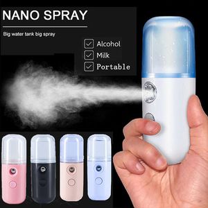 30ml mini bärbar nano dimsprayer fisk ångbåt diffusor usb nebulizer alkohol hudvård auto luftfuktare parfym cool ansikts kropp spray moisturizing trender