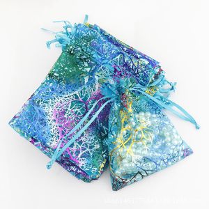 300pcs / pack Small Organza Bag Mesh Gift Bags Bröllop Smycken Förpackning Pouches Party Decoration Crafts Pack Supplies