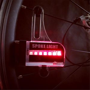 Bike Lights Colorful 14 LED Light Wheels Warning Bicycle 30 Changes Signal Tire Spoke Flash Waterproof Cycling Accessories