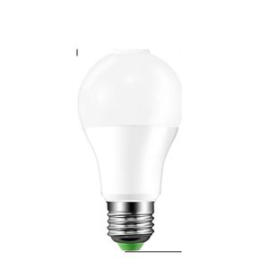 2021 조명 전구 B22 E27 PIR 모션 센서 알루미늄 디자인 LED 야간 조명 10W 85-265V 발코니 복도 통로 정원을위한 램프