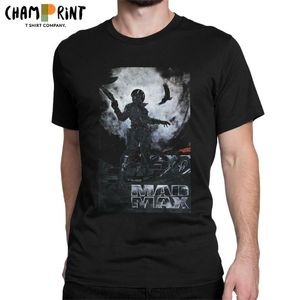 Męskie koszulki Mad Max T-shirt Mężczyźni Fury Road Casual Pure Cotton Tees Crewneck Krótki Rękaw T Shirt Prezent Pomysł Topy