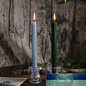 1pcs Glass Candle Holders Wedding Candlestick Fine Transparent Crystal Glass Candle Stand Dining Home Decoration Factory price expert design Quality Latest Style