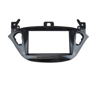 Araba Çift Din Siyah Radyo Çerçevesi DVD Oynatıcı Panel Fasya Skoda Octavia Oto Stereo Revizyon Dash Trim Kiti