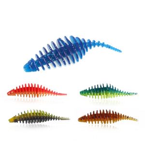 20st / påse maskar Mjukt fiske Lure Wacky Rig Plastic Stick Baits 1,5 g 5 cm gjutning Lures Pesca Carp Bass Artificiell Senko Worm