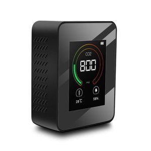 Qualidade do ar Detector CO2 Dióxido de dióxido de carbono Analisador de temperatura Hunidade Blacklight Monitor Sensor PM25 PM10 Monitoramento Mini Controlador Testador Portátil