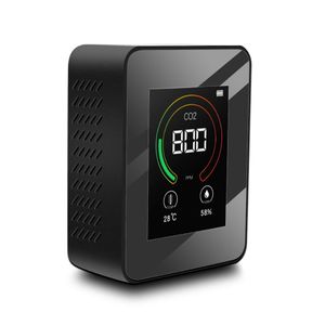 Luftqualität CO2 -Detektor Kohlendioxidgasanalysator Temperaturfeuchtigkeit Blacklight Monitor Sensor PM25 PM10 Überwachung Mini -Controller Tragbarer Tester