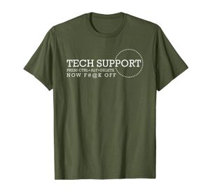 Tech Support Press Control Alt Delete tshirt